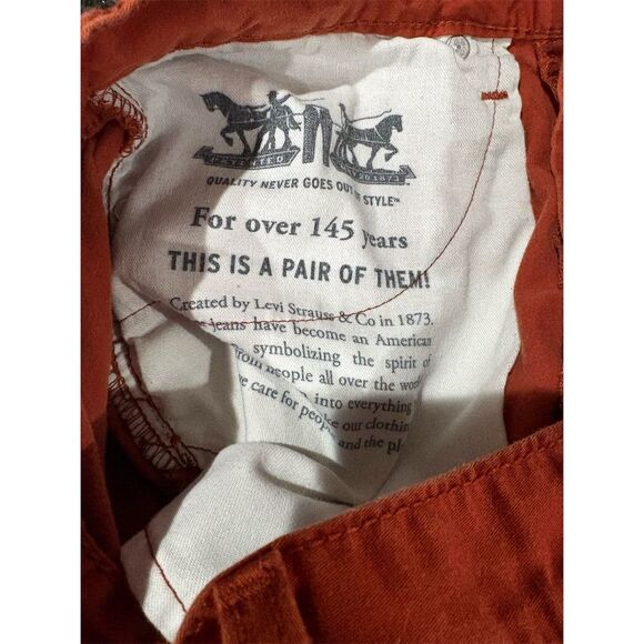 Levi's Men's 512 Rust Straight Jeans Size 34x32 5-Pocket Design - Picture 8 of 10